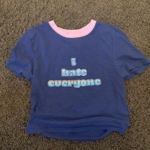 Crop graphic tee